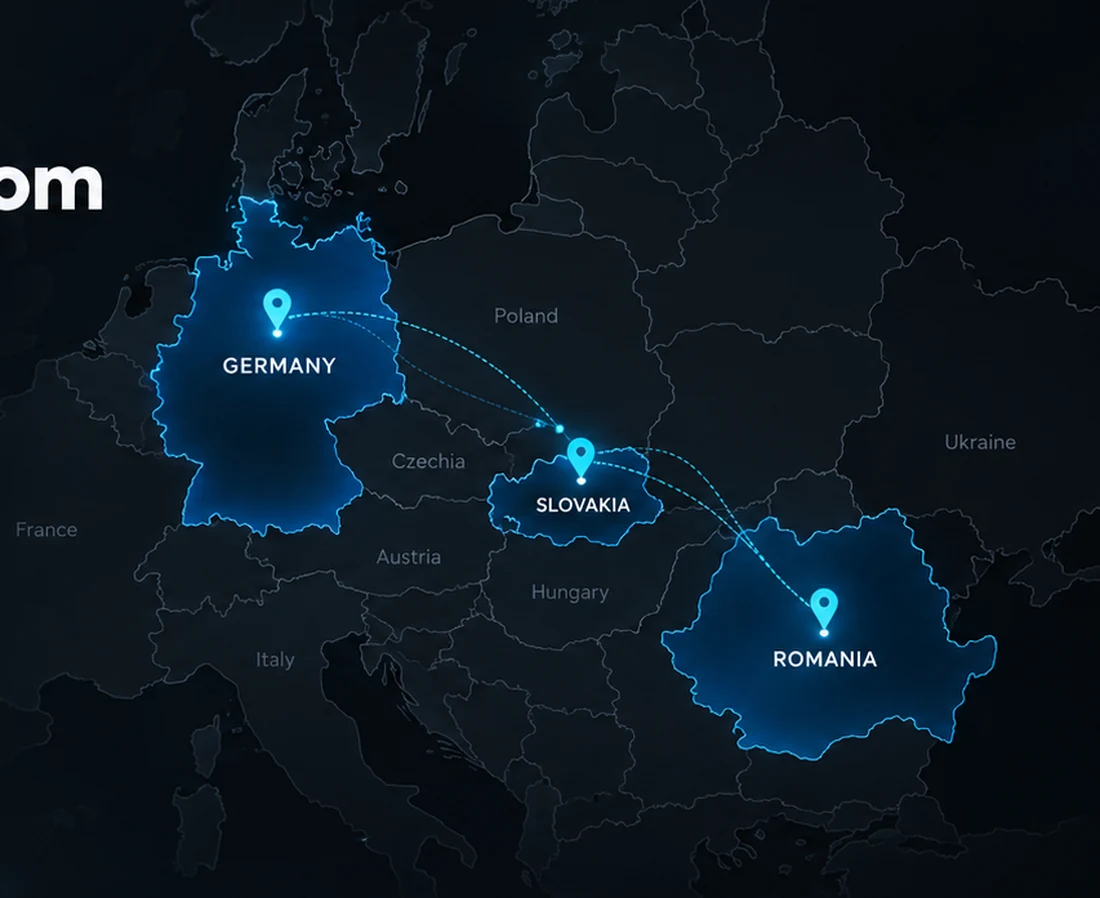 QLR pôsobenie v Nemecku, na Slovensku a v Rumunsku